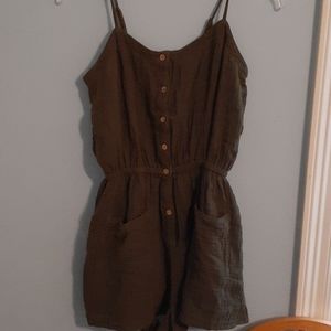 Olive Green Romper